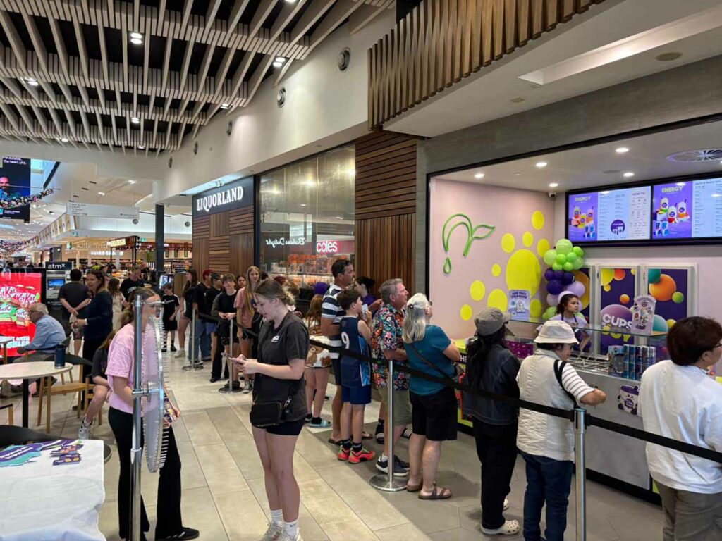 Customers visiting the new Chatime Ocean Keys store in Perth’s northern suburbs
